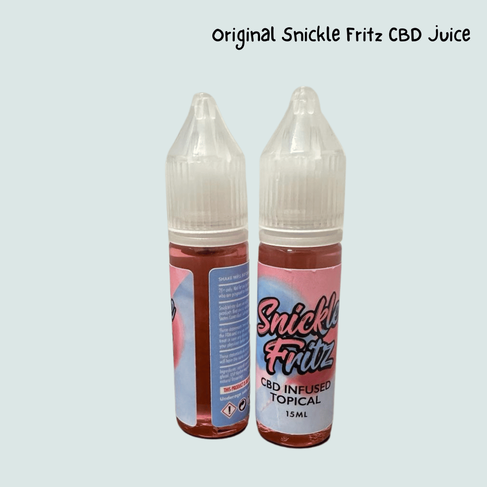 Snickle Fritz CBD Vape Juice - 15 ML - Cotton Candy - CBD Infused Topical - Made in USA